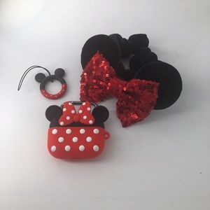 Micky Mouse AirPod Pro Silicone Case and Scrunchie